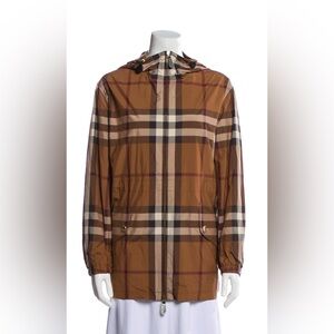 Burberry plaid print jacket